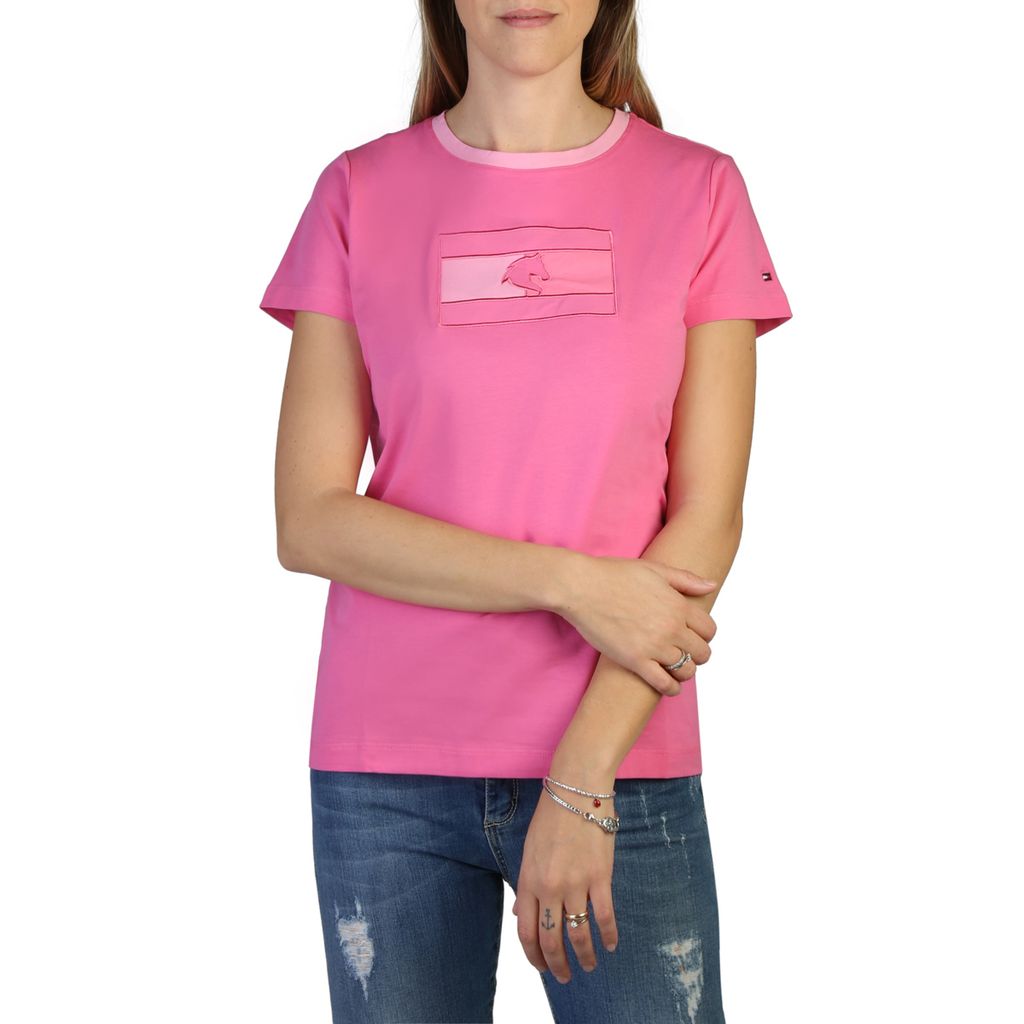 Tommy Hilfiger - T-shirt a maniche corte con logo ricamato